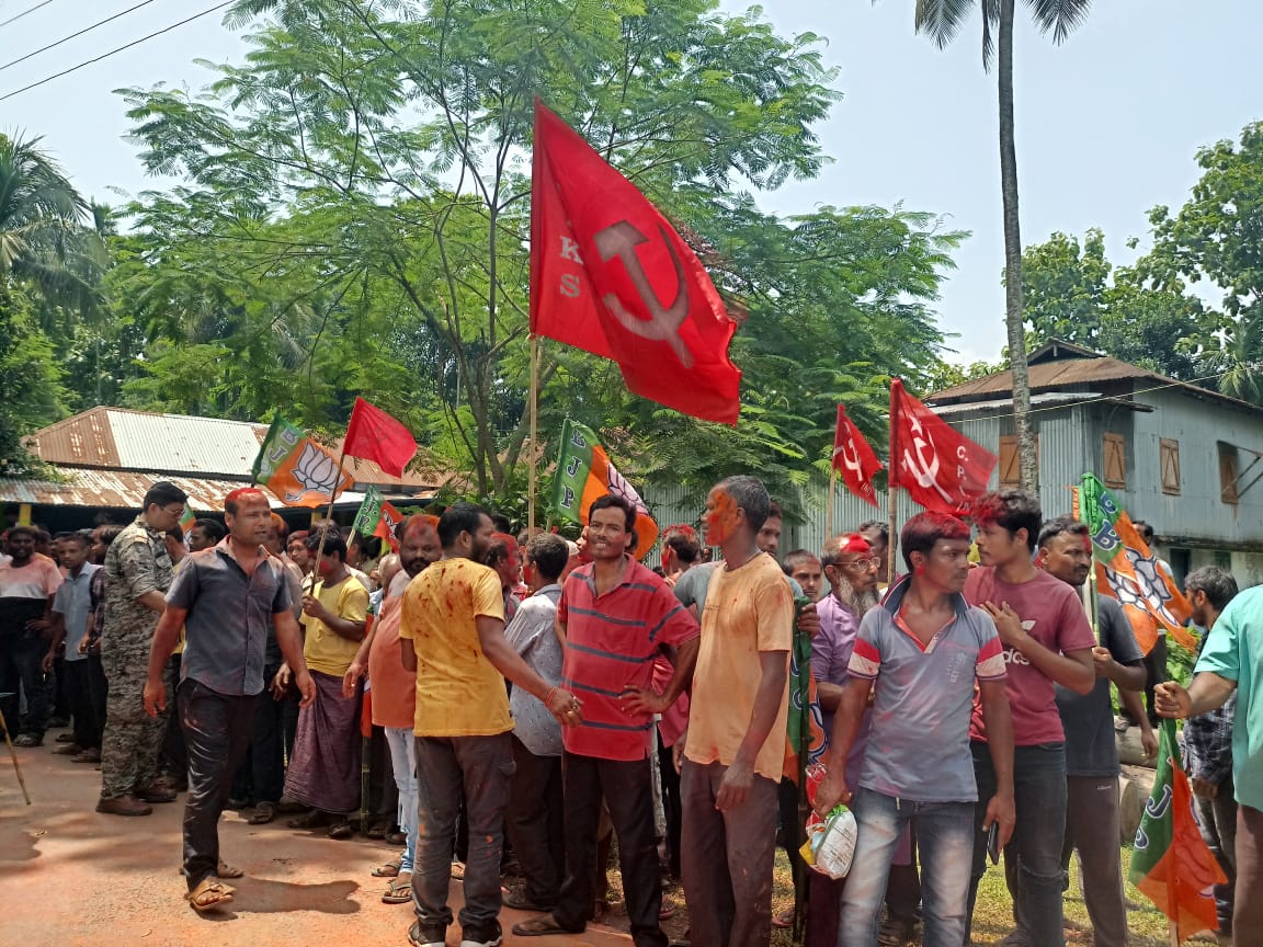 সিপিআইএম প্রার্থীর সমর্থনে গ্রাম পঞ্চায়েত দখল করলো বিজেপি